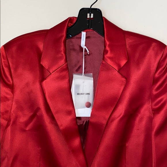 HELMUT LANG  Two-Button Satin Blazer Size 4 - Picture 15 of 15